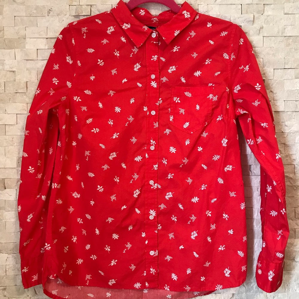 Cotton flowered blouse